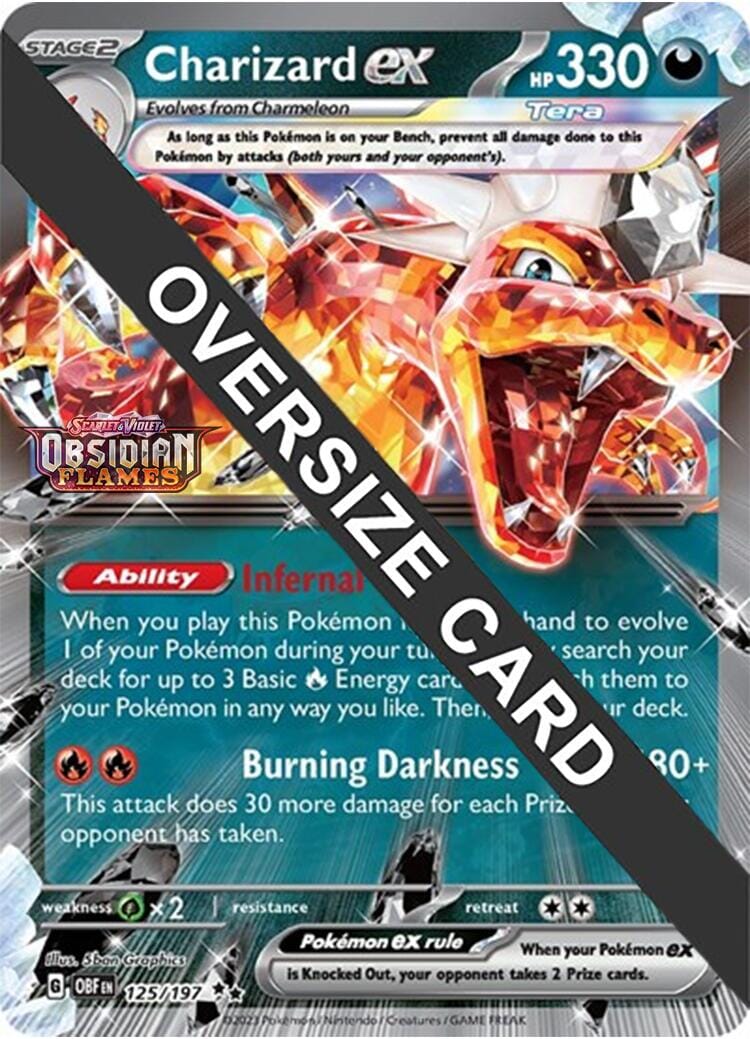 Charizard ex (125/197 - Jumbo Card) [Scarlet & Violet: Obsidian Flames] Pokemon Single Pokémon  | Multizone: Comics And Games