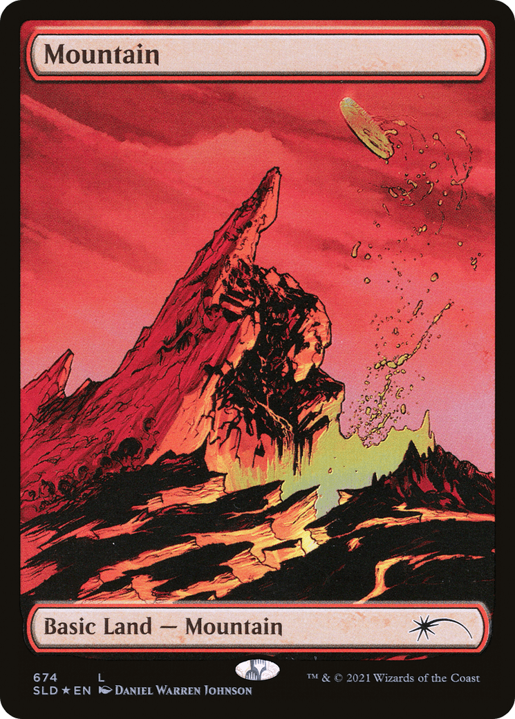 Mountain (674) [Secret Lair Drop Promos] MTG Single Magic: The Gathering  | Multizone: Comics And Games