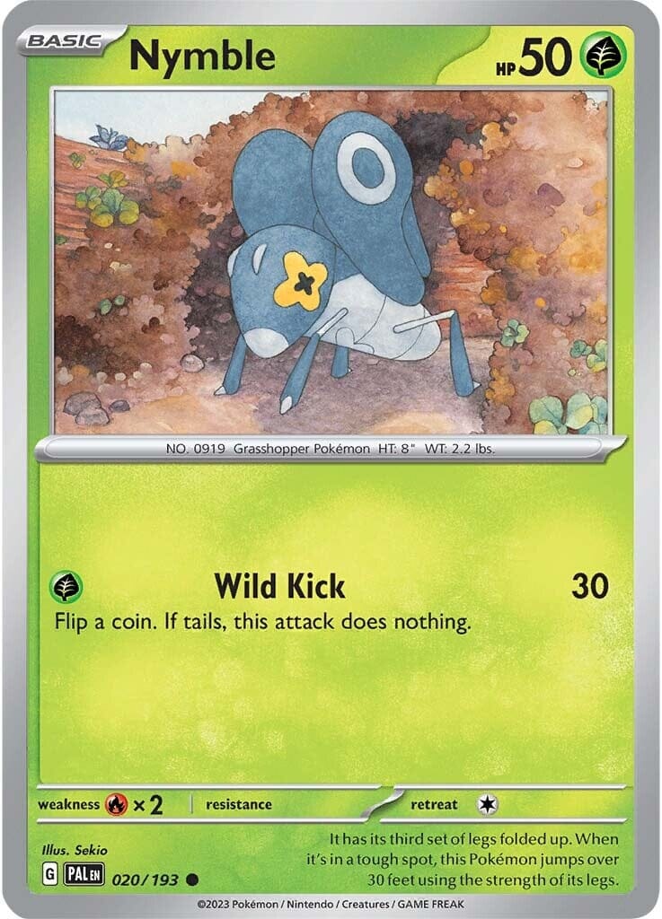Nymble (020/193) [Scarlet & Violet: Paldea Evolved] Pokemon Single Pokémon  | Multizone: Comics And Games