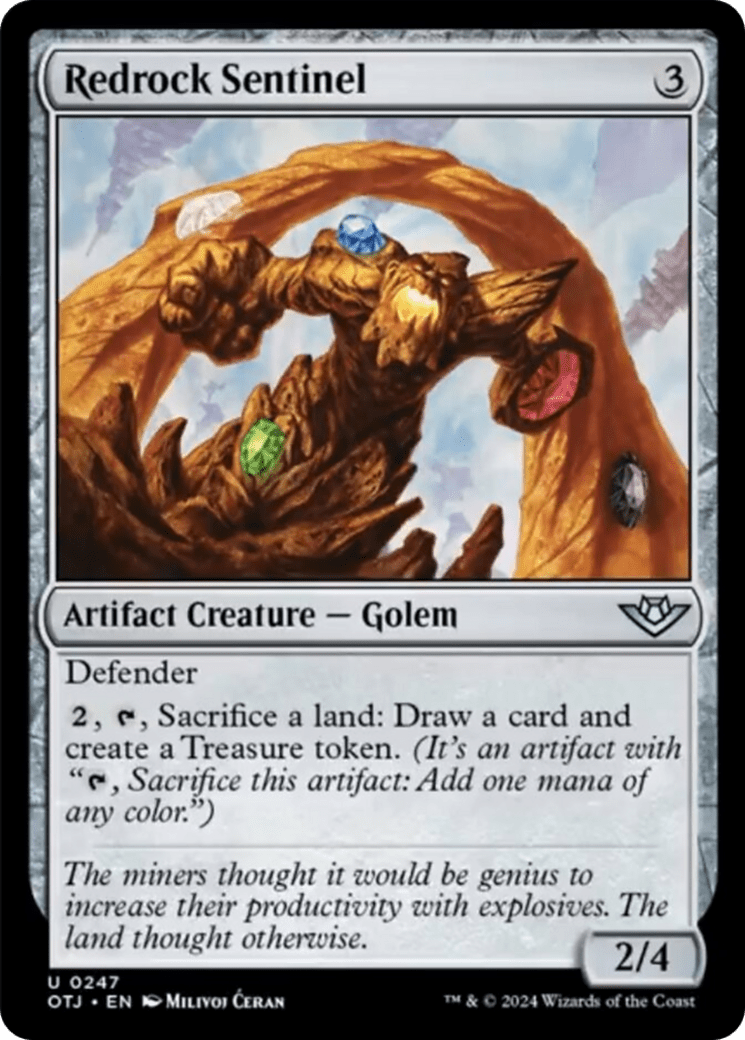 Redrock Sentinel [Outlaws of Thunder Junction] MTG Single Magic: The Gathering  | Multizone: Comics And Games