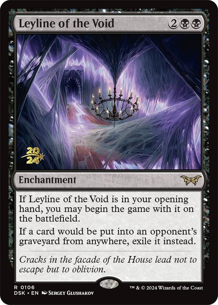 Leyline of the Void (0106) [Duskmourn: House of Horror Prerelease Promos] MTG Single Magic: The Gathering  | Multizone: Comics And Games