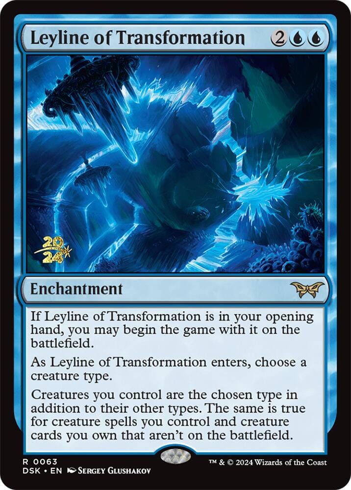 Leyline of Transformation [Duskmourn: House of Horror Prerelease Promos] MTG Single Magic: The Gathering  | Multizone: Comics And Games