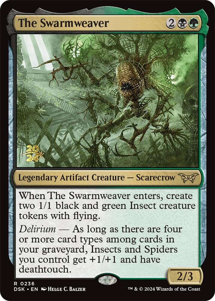 The Swarmweaver (0236) [Duskmourn: House of Horror Prerelease Promos] MTG Single Magic: The Gathering  | Multizone: Comics And Games