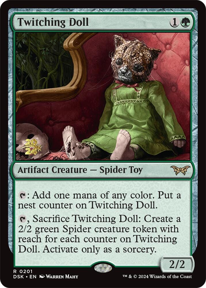 Twitching Doll [Duskmourn: House of Horror Prerelease Promos] MTG Single Magic: The Gathering  | Multizone: Comics And Games