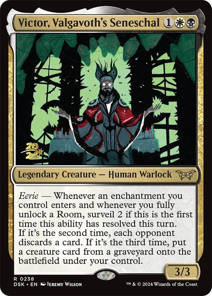 Victor, Valgavoth's Seneschal [Duskmourn: House of Horror Prerelease Promos] MTG Single Magic: The Gathering  | Multizone: Comics And Games