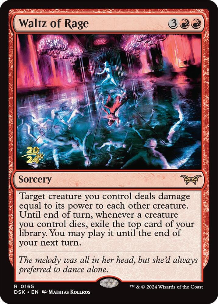 Waltz of Rage [Duskmourn: House of Horror Prerelease Promos] MTG Single Magic: The Gathering  | Multizone: Comics And Games
