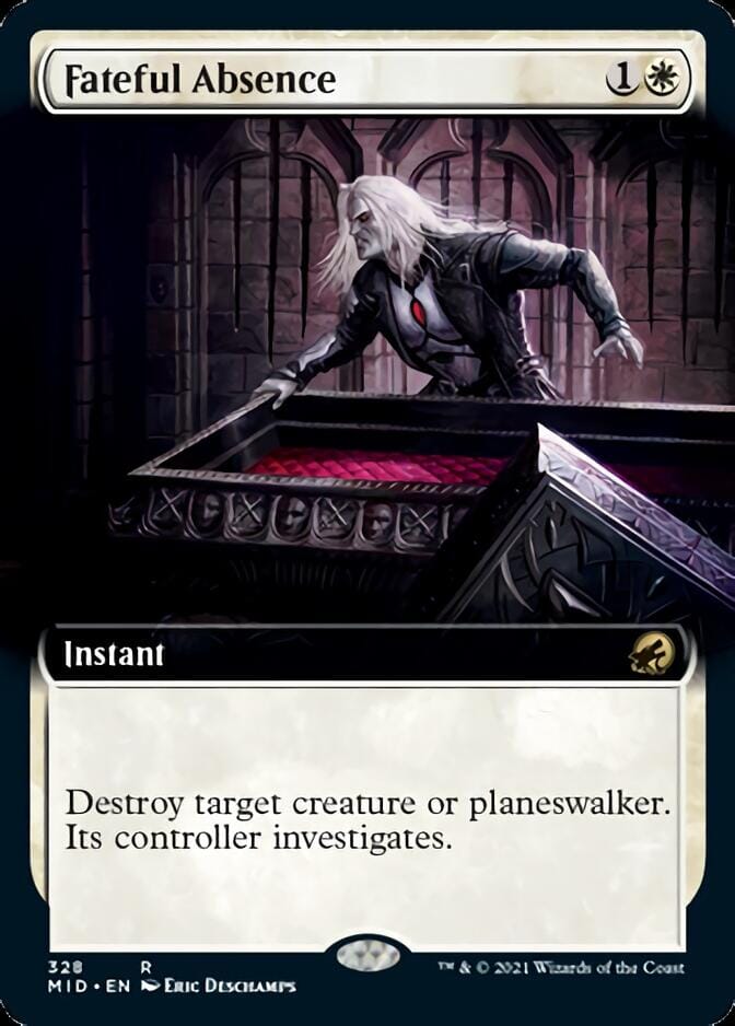 Fateful Absence (Extended Art) [Innistrad: Midnight Hunt] MTG Single Magic: The Gathering  | Multizone: Comics And Games