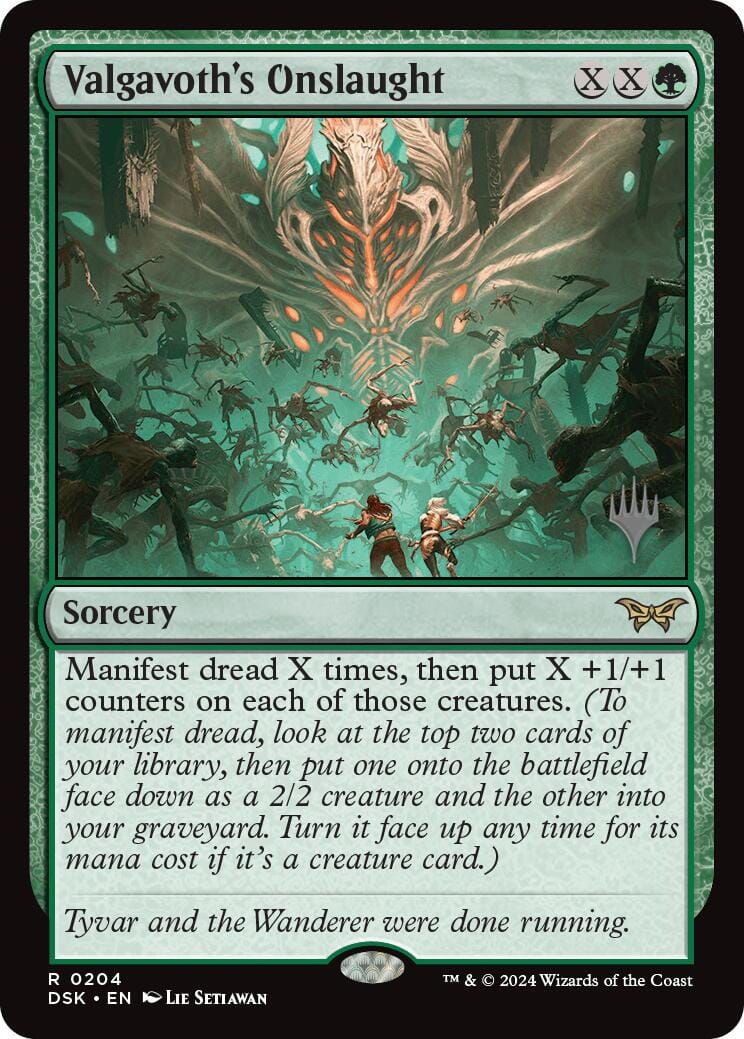 Valgavoth's Onslaught (Promo Pack) [Duskmourn: House of Horror Promos] MTG Single Magic: The Gathering  | Multizone: Comics And Games
