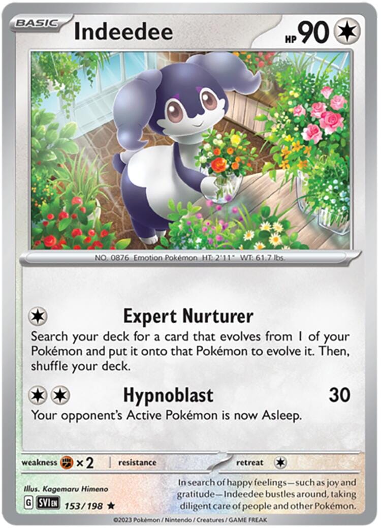 Indeedee (153/198) (Theme Deck Exclusive) [Scarlet & Violet: Base Set] Pokemon Single Pokémon  | Multizone: Comics And Games