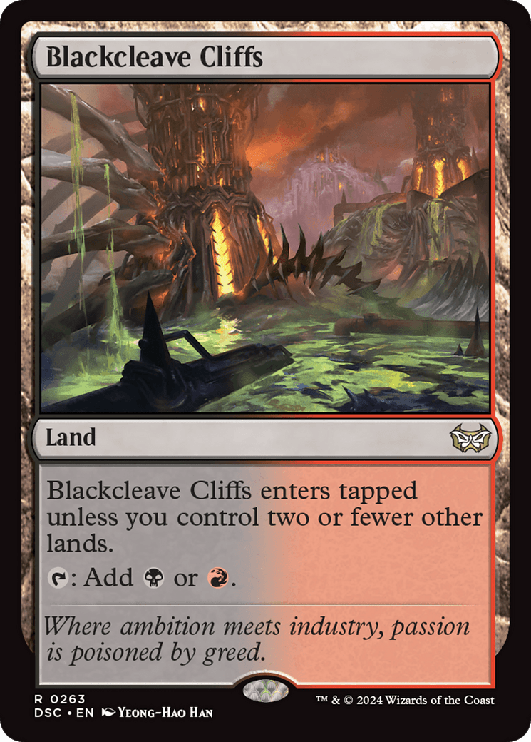 Blackcleave Cliffs [Duskmourn: House of Horror Commander] MTG Single Magic: The Gathering  | Multizone: Comics And Games