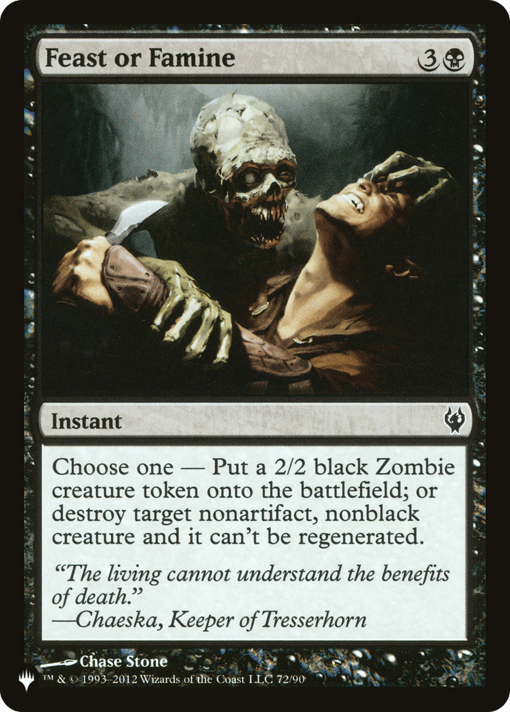 Feast or Famine [The List] MTG Single Magic: The Gathering  | Multizone: Comics And Games