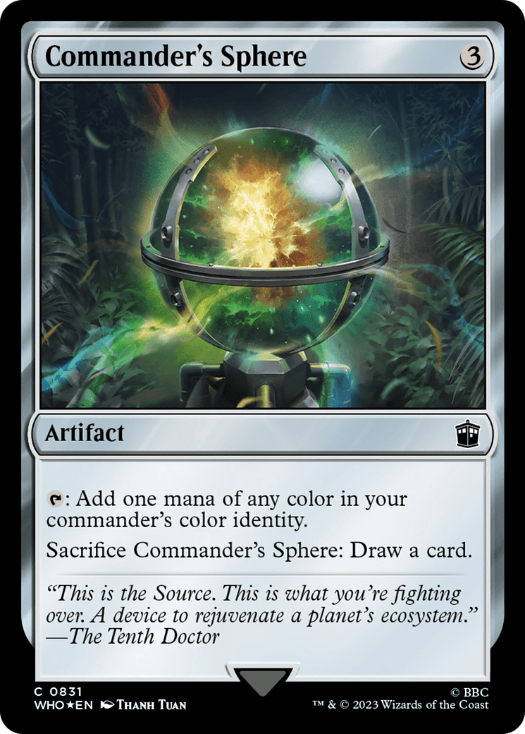 Commander's Sphere (Surge Foil) [Doctor Who] MTG Single Magic: The Gathering  | Multizone: Comics And Games