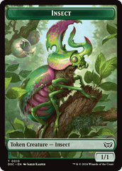 Wurm (0019) // Insect (0010) Double-Sided Token [Duskmourn: House of Horror Commander Tokens] MTG Single Magic: The Gathering  | Multizone: Comics And Games