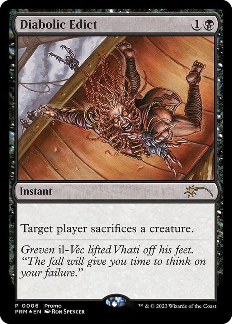 Diabolic Edict (Graphic Novel Insert) [Media Promos] MTG Single Magic: The Gathering  | Multizone: Comics And Games