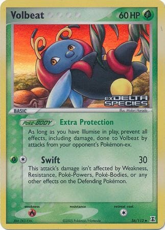Volbeat (56/113) (Stamped) [EX: Delta Species] Pokemon Single Pokémon  | Multizone: Comics And Games