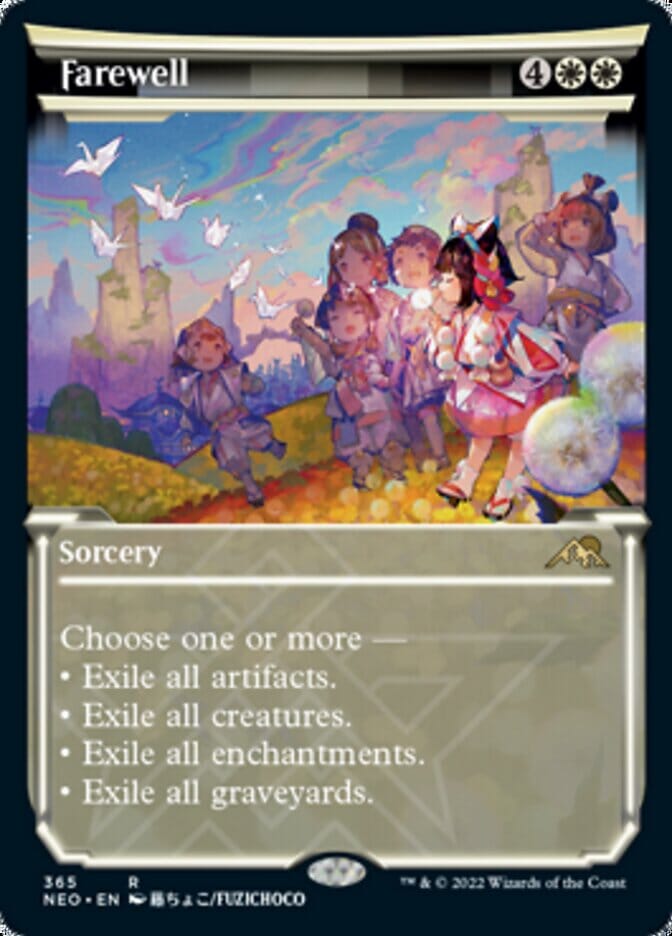 Farewell (Showcase Soft Glow) [Kamigawa: Neon Dynasty] MTG Single Magic: The Gathering  | Multizone: Comics And Games
