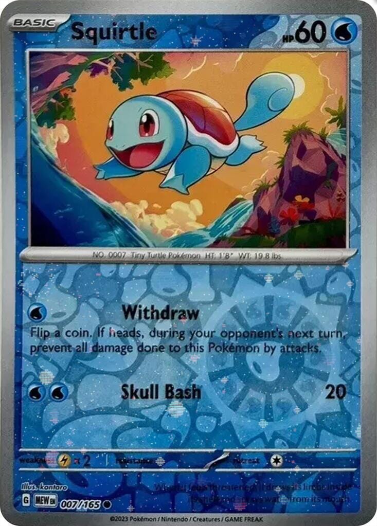 Squirtle (007/165) (Cosmos Holo) (Costco Exclusive) [Scarlet & Violet 151] Pokemon Single Pokémon  | Multizone: Comics And Games