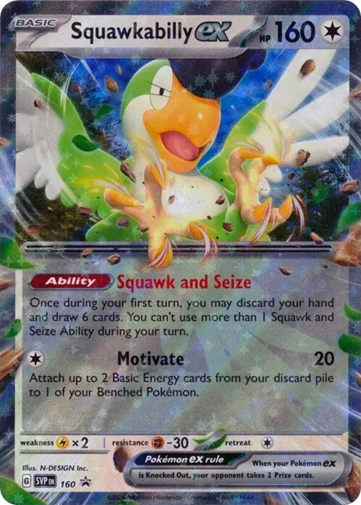 Squawkabilly ex (SVP160) [Scarlet & Violet: Black Star Promos] Pokemon Single Pokémon  | Multizone: Comics And Games