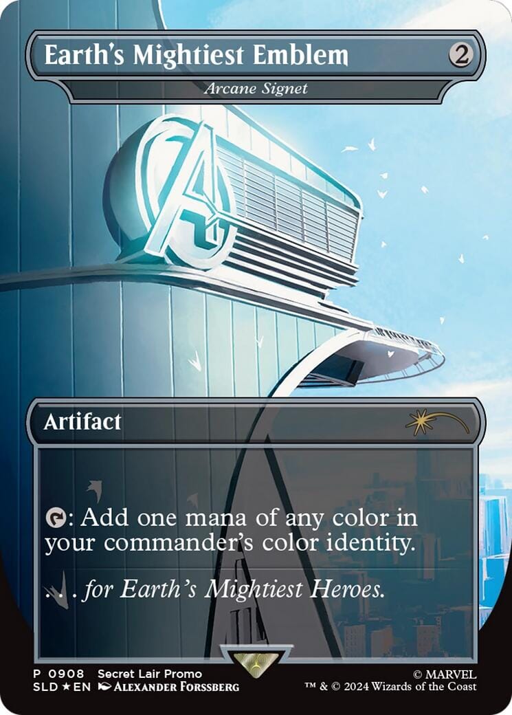 Earth's Mightiest Emblem - Arcane Signet [Secret Lair Drop Series] MTG Single Magic: The Gathering  | Multizone: Comics And Games