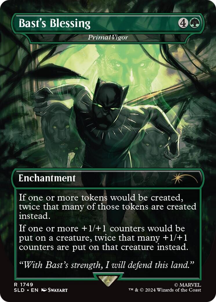 Bast's Blessing - Primal Vigor [Secret Lair Drop Series] MTG Single Magic: The Gathering  | Multizone: Comics And Games
