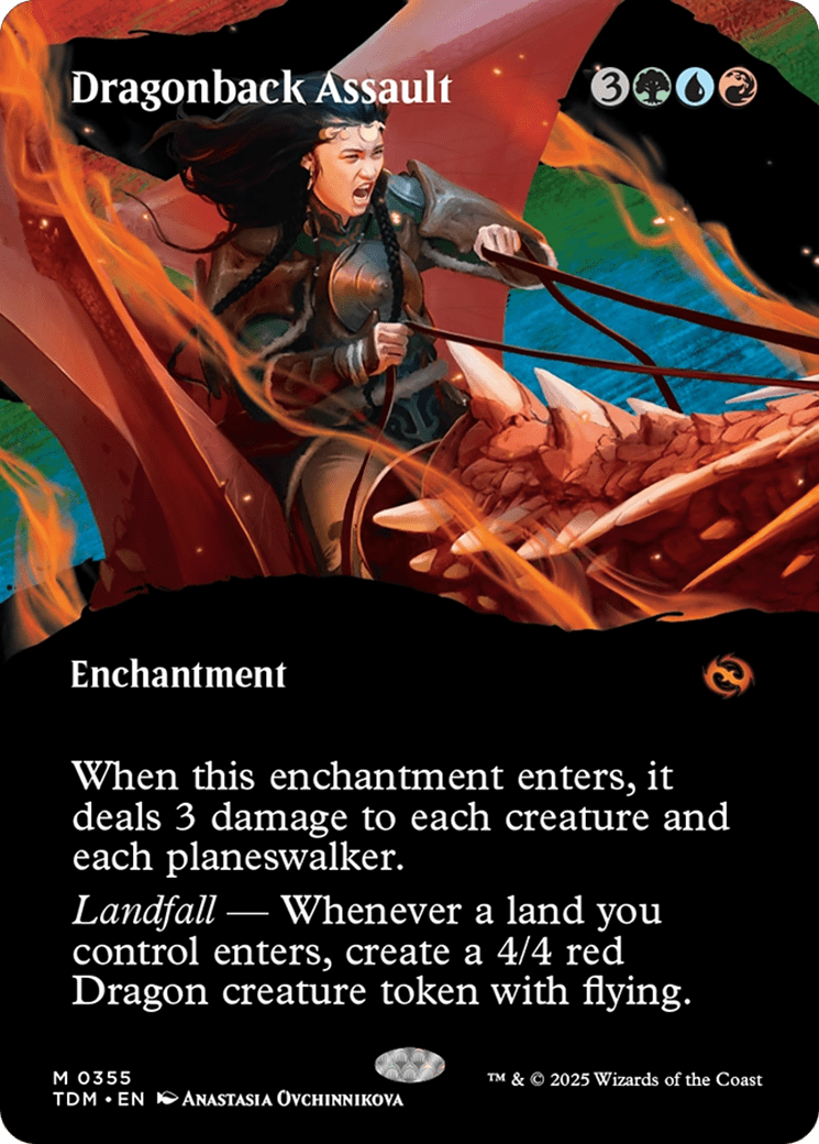 Dragonback Assault (Borderless) [Tarkir: Dragonstorm] MTG Single Magic: The Gathering  | Multizone: Comics And Games