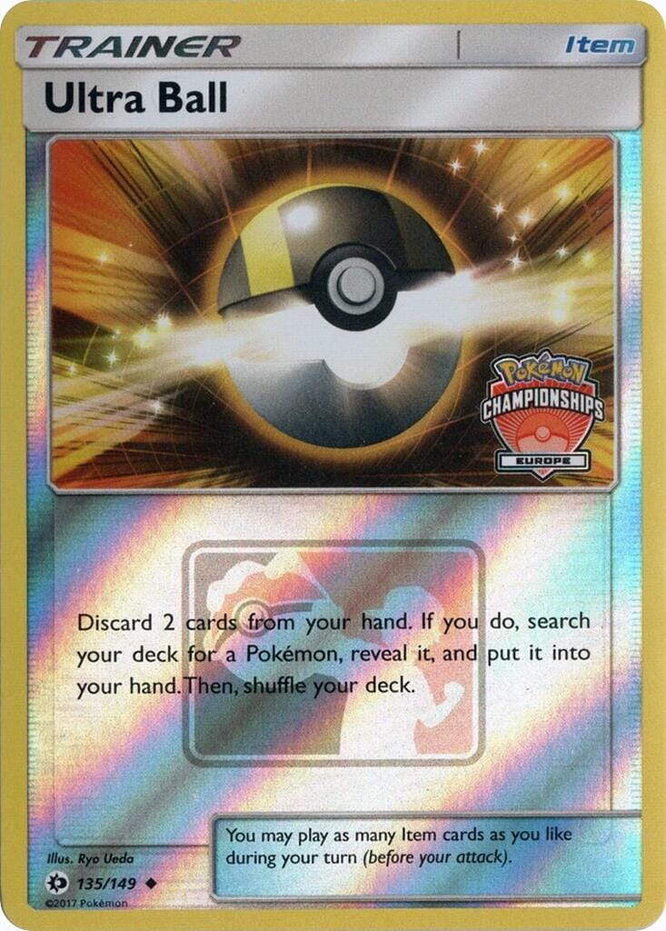 Ultra Ball (135/149) (Europe Championships) [League & Championship Cards] Pokemon Single Pokémon  | Multizone: Comics And Games