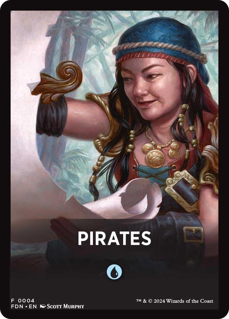 Pirates Theme Card [Foundations Tokens] MTG Single Magic: The Gathering  | Multizone: Comics And Games