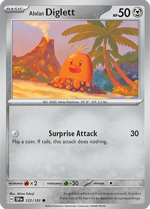 Alolan Diglett (122/191) [Scarlet & Violet: Surging Sparks] | Multizone: Comics And Games