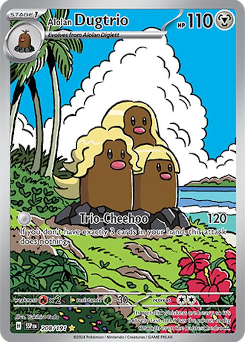 Alolan Dugtrio (208/191) [Scarlet & Violet: Surging Sparks] | Multizone: Comics And Games