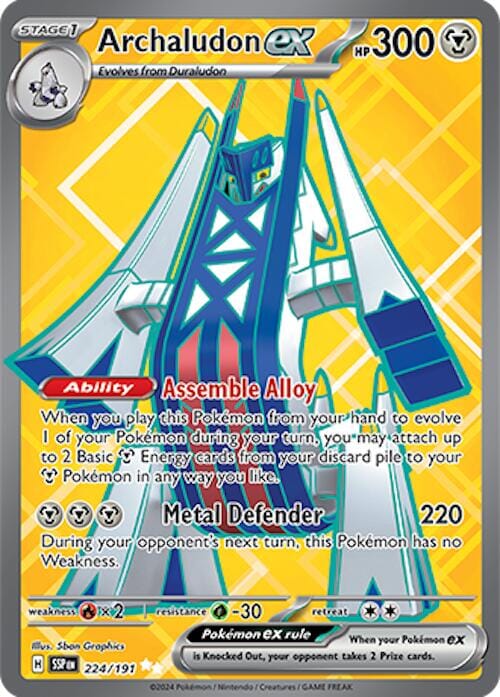 Archaludon ex (224/191) [Scarlet & Violet: Surging Sparks] Pokemon Single Pokémon  | Multizone: Comics And Games
