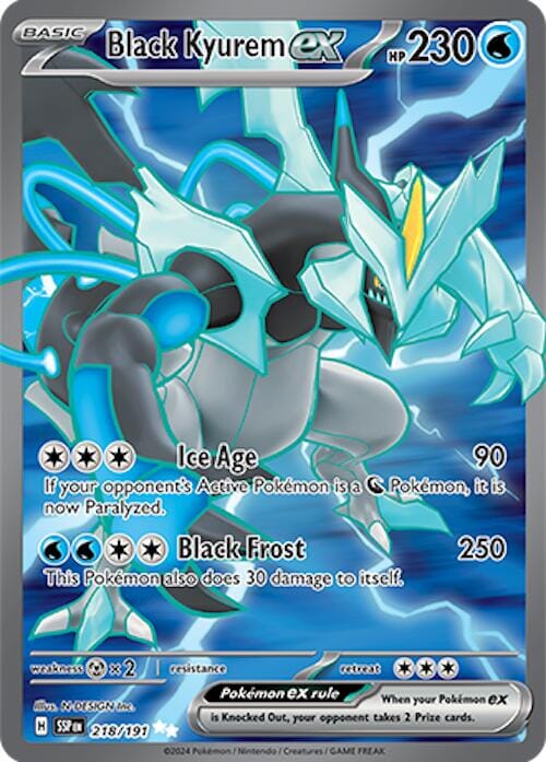 Black Kyurem ex (218/191) [Scarlet & Violet: Surging Sparks] Pokemon Single Pokémon  | Multizone: Comics And Games