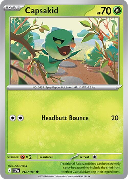 Capsakid (012/191) [Scarlet & Violet: Surging Sparks] Pokemon Single Pokémon  | Multizone: Comics And Games