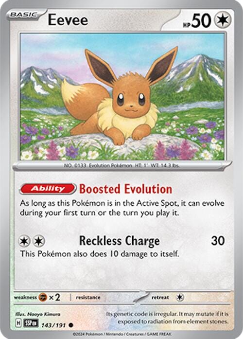 Eevee (143/191) [Scarlet & Violet: Surging Sparks] Pokemon Single Pokémon  | Multizone: Comics And Games