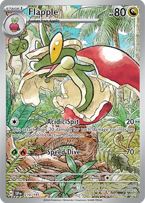 Flapple (210/191) [Scarlet & Violet: Surging Sparks] Pokemon Single Pokémon  | Multizone: Comics And Games