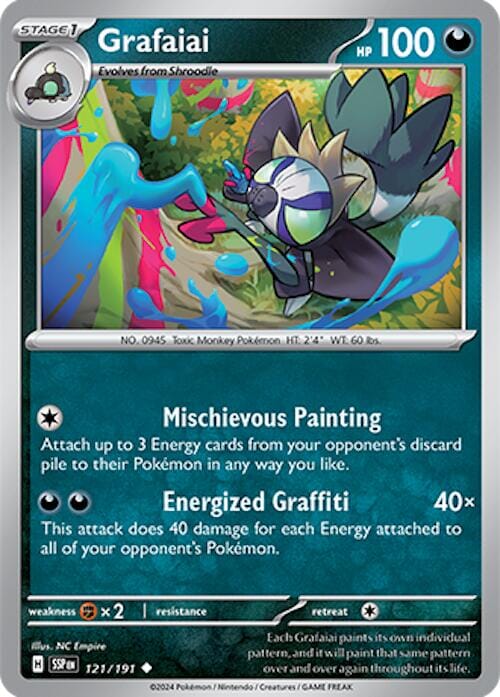 Grafaiai (121/191) [Scarlet & Violet: Surging Sparks] Pokemon Single Pokémon  | Multizone: Comics And Games