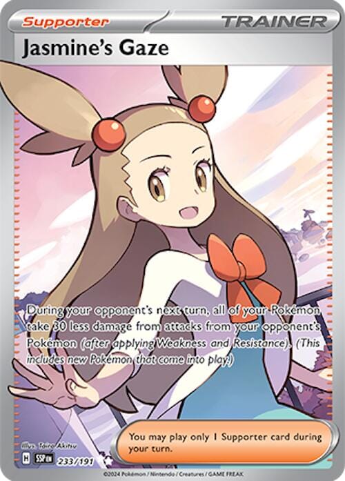 Jasmine's Gaze (233/191) [Scarlet & Violet: Surging Sparks] Pokemon Single Pokémon  | Multizone: Comics And Games