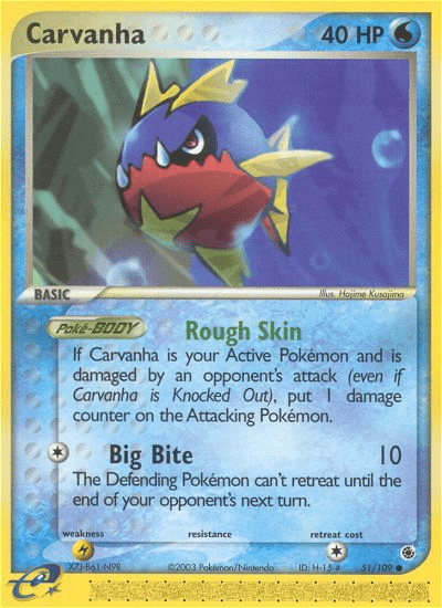 Carvanha (51/109) [EX: Ruby & Sapphire] Pokemon Single Pokémon  | Multizone: Comics And Games