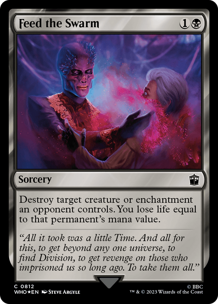 Feed the Swarm (Surge Foil) [Doctor Who] MTG Single Magic: The Gathering  | Multizone: Comics And Games