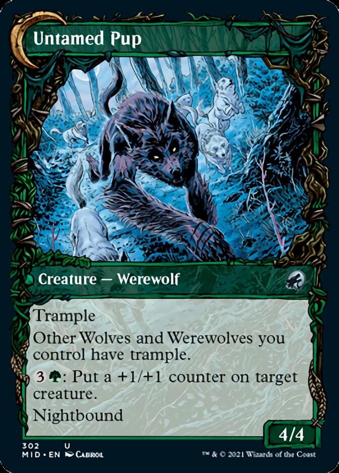 Hound Tamer // Untamed Pup (Showcase Equinox) [Innistrad: Midnight Hunt] MTG Single Magic: The Gathering  | Multizone: Comics And Games