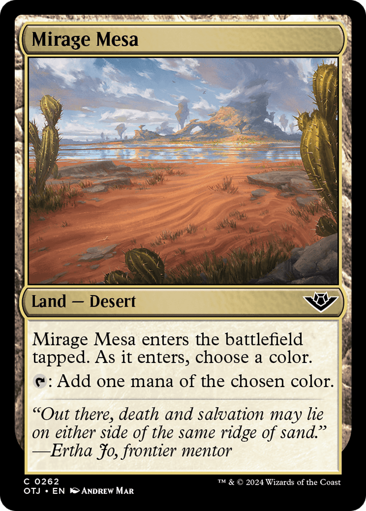 Mirage Mesa [Outlaws of Thunder Junction] MTG Single Magic: The Gathering  | Multizone: Comics And Games