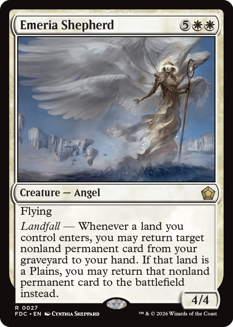 Emeria Shepherd [Foundations Commander] MTG Single Magic: The Gathering  | Multizone: Comics And Games