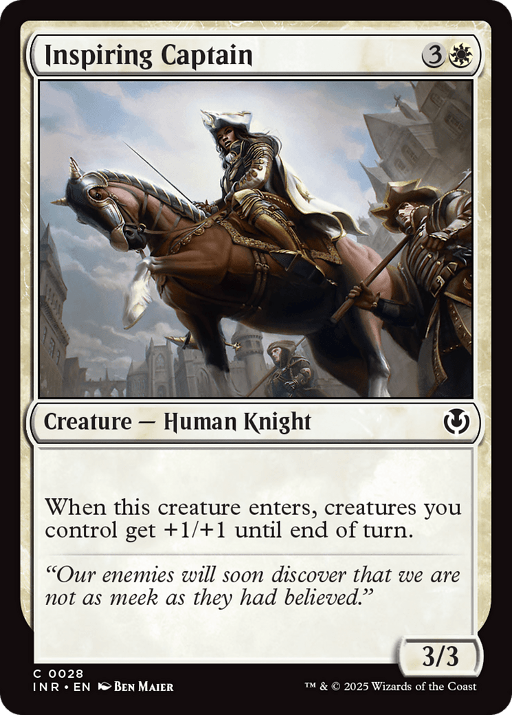 Inspiring Captain [Innistrad Remastered] MTG Single Magic: The Gathering  | Multizone: Comics And Games