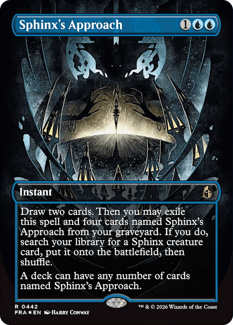 Sphinx's Approach (Borderless) [Reality Fracture] MTG Single Magic: The Gathering  | Multizone: Comics And Games