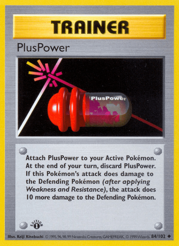 PlusPower (84/102) (Shadowless) [Base Set 1st Edition] Pokemon Single Pokémon  | Multizone: Comics And Games