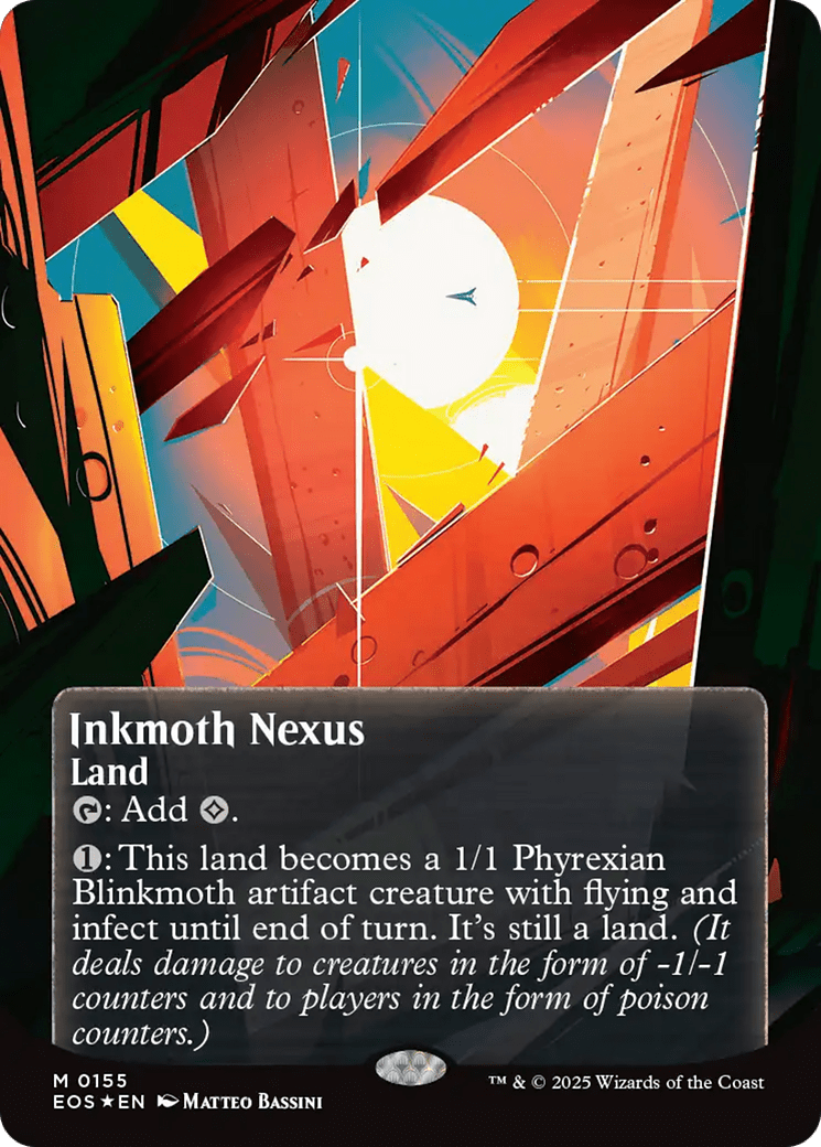 Inkmoth Nexus (0155) (Borderless) (Galaxy Foil) [Edge of Eternities: Stellar Sights] MTG Single Magic: The Gathering  | Multizone: Comics And Games