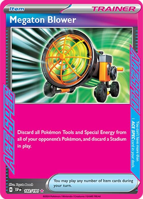Megaton Blower (182/191) [Scarlet & Violet: Surging Sparks] Pokemon Single Pokémon  | Multizone: Comics And Games