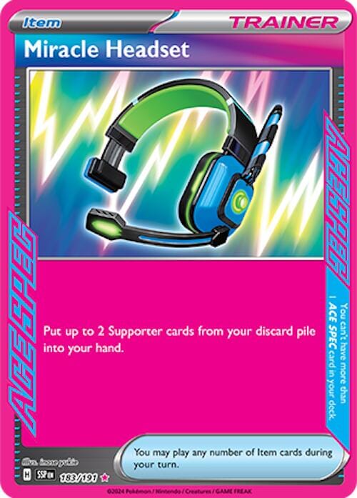 Miracle Headset (183/191) [Scarlet & Violet: Surging Sparks] Pokemon Single Pokémon  | Multizone: Comics And Games