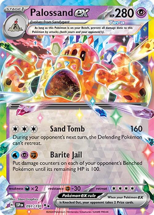 Palossand ex (091/191) [Scarlet & Violet: Surging Sparks] Pokemon Single Pokémon  | Multizone: Comics And Games