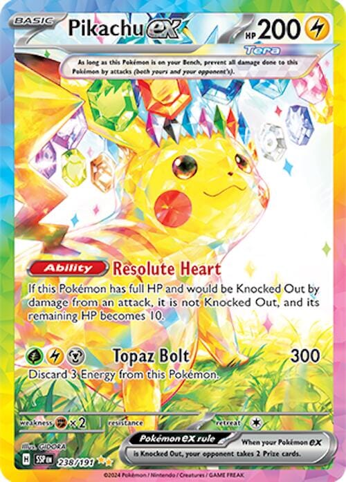 Pikachu ex (238/191) [Scarlet & Violet: Surging Sparks] Pokemon Single Pokémon  | Multizone: Comics And Games