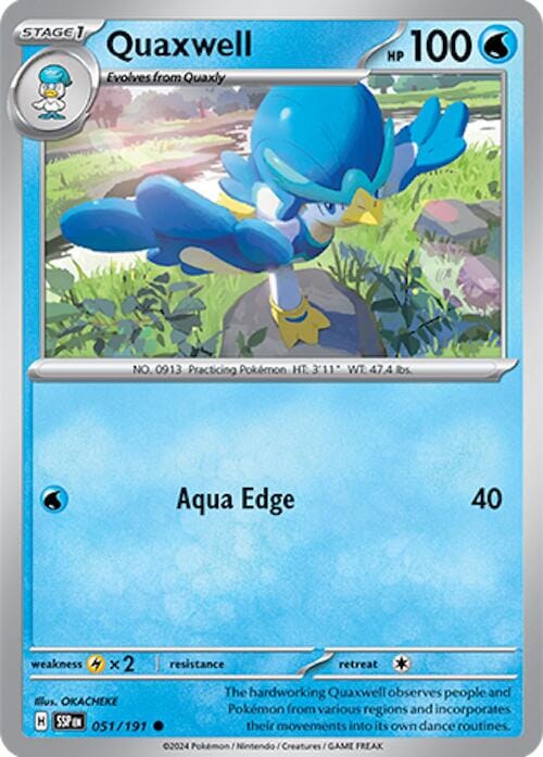 Quaxwell (051/191) [Scarlet & Violet: Surging Sparks] Pokemon Single Pokémon  | Multizone: Comics And Games